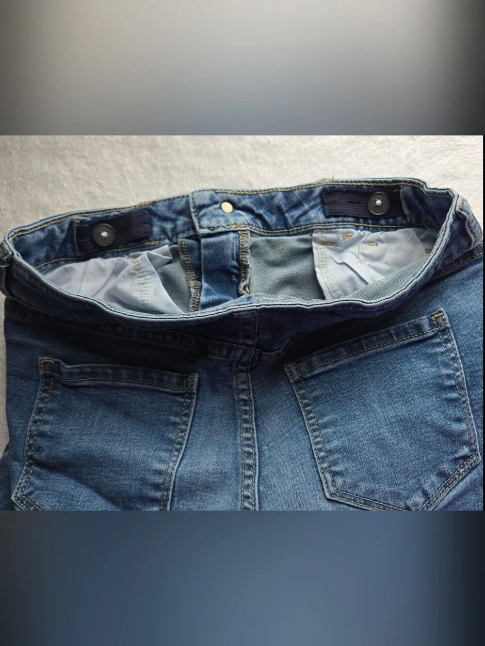 Wonder Nation Girls Denim Shorts Mid Wash Size 12 Cuffed Hem